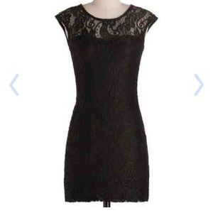 ModCloth “Kind Intentions” Black Lace Dress